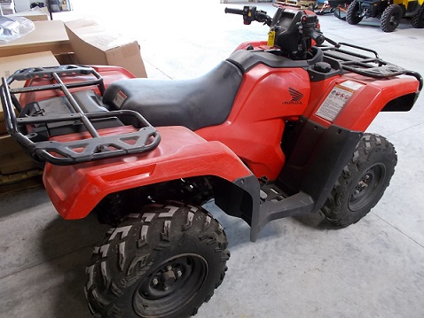 2015 Honda Foreman Rubicon 500 AUCTIONED LIVE ON KCHE 92.1 AUG 16 at 2PM